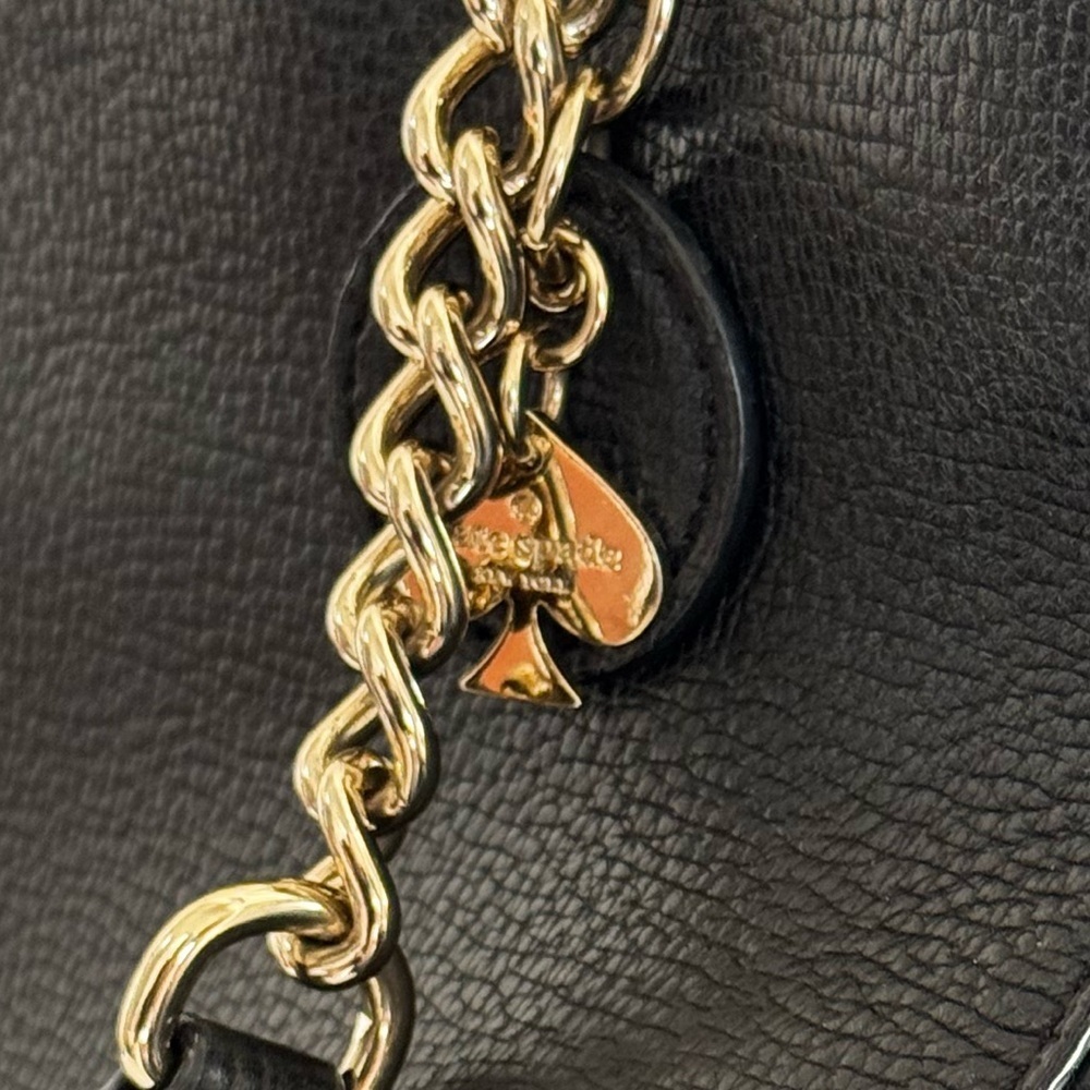 Kate Spade New York Briar Lane Meena Satchel โ Black Pebbled Leather - Picture 3 of 12